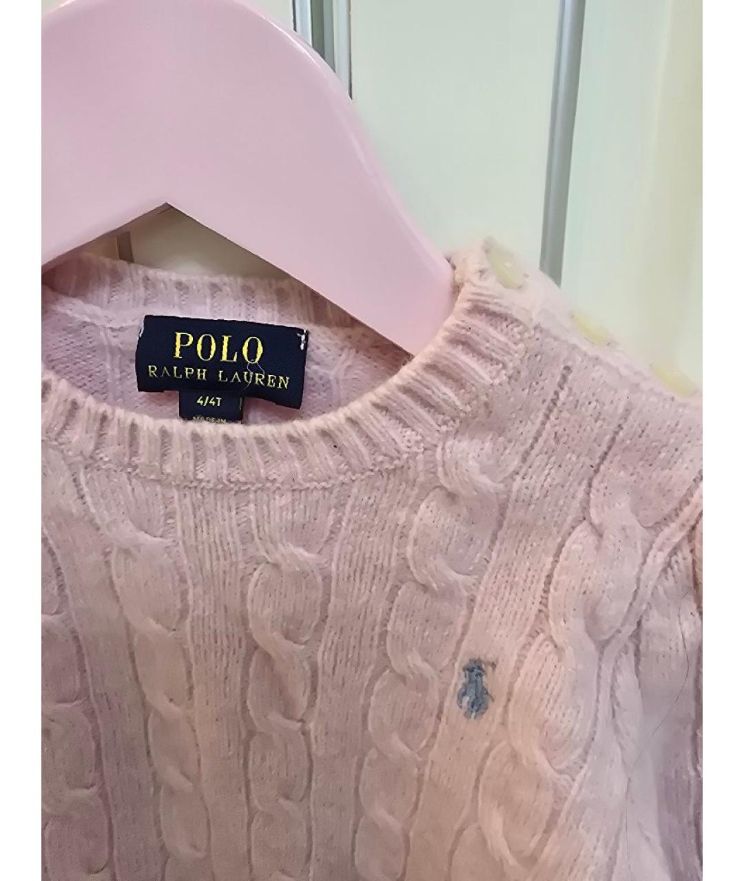 POLO RALPH LAUREN Розовая шерстяная рубашка/блузка, фото 3