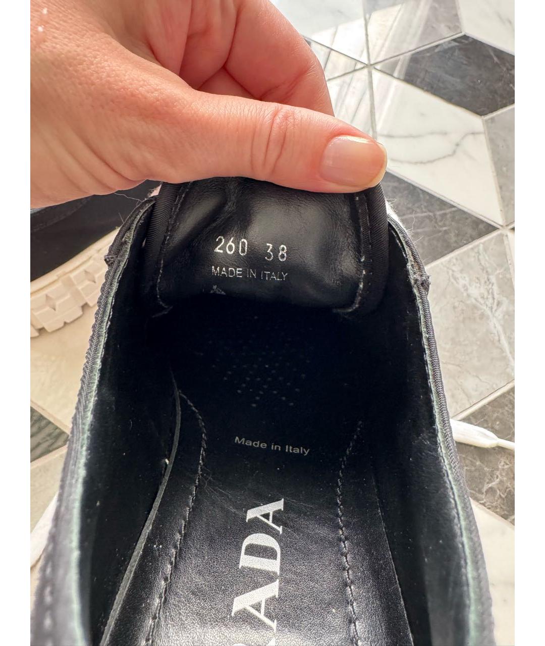 PRADA Черные кеды, фото 5