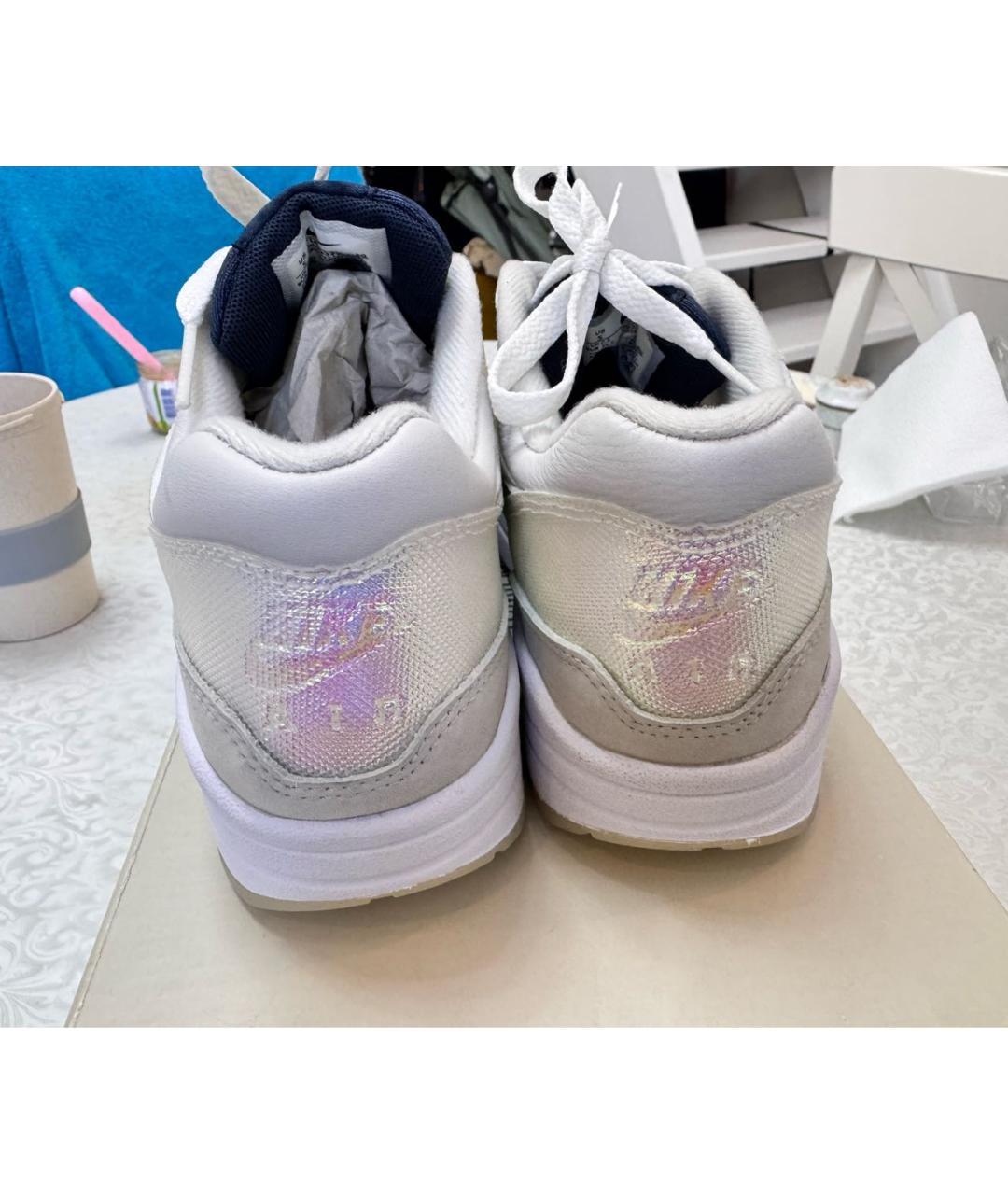 NIKE Белые синтетические кроссовки, фото 4