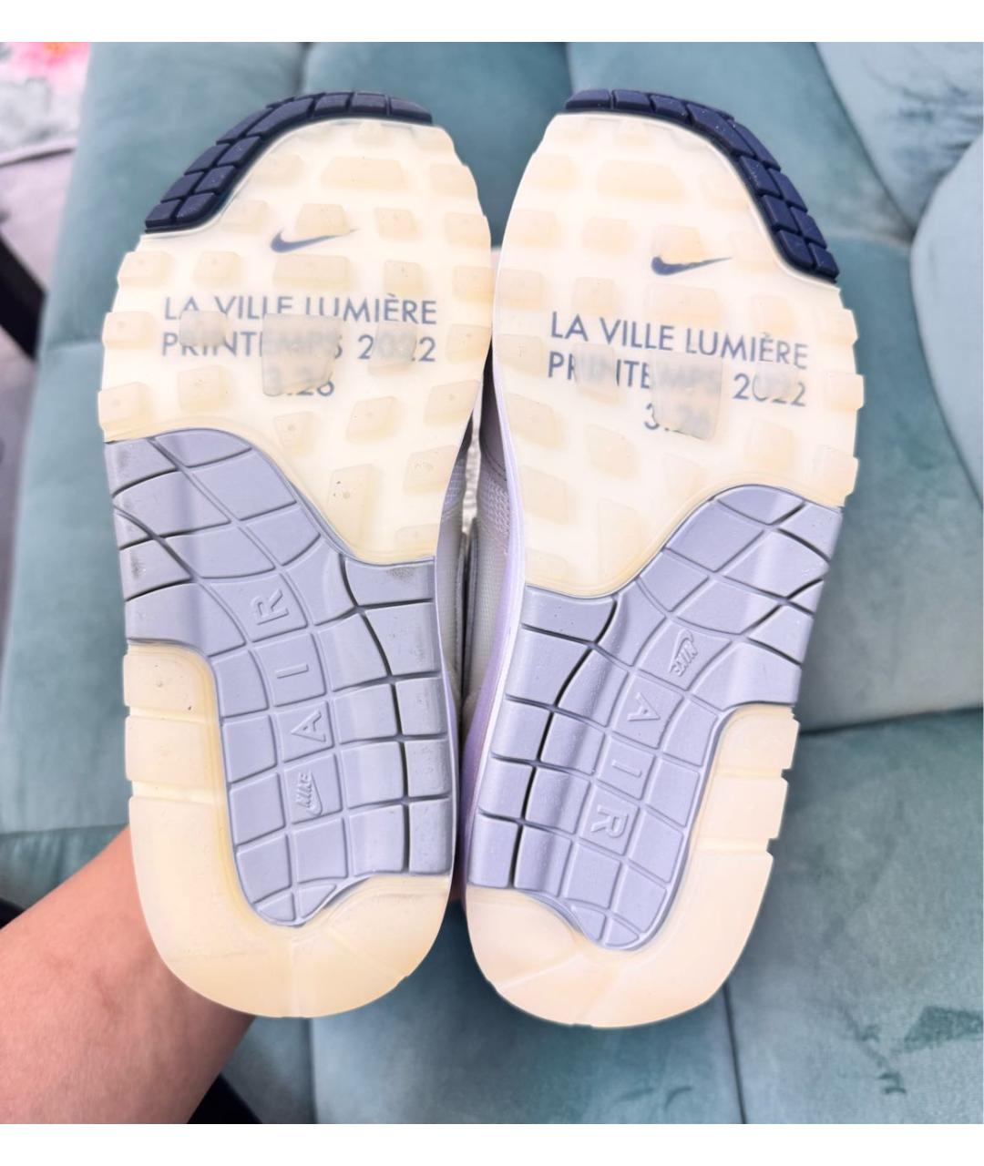 NIKE Белые синтетические кроссовки, фото 6