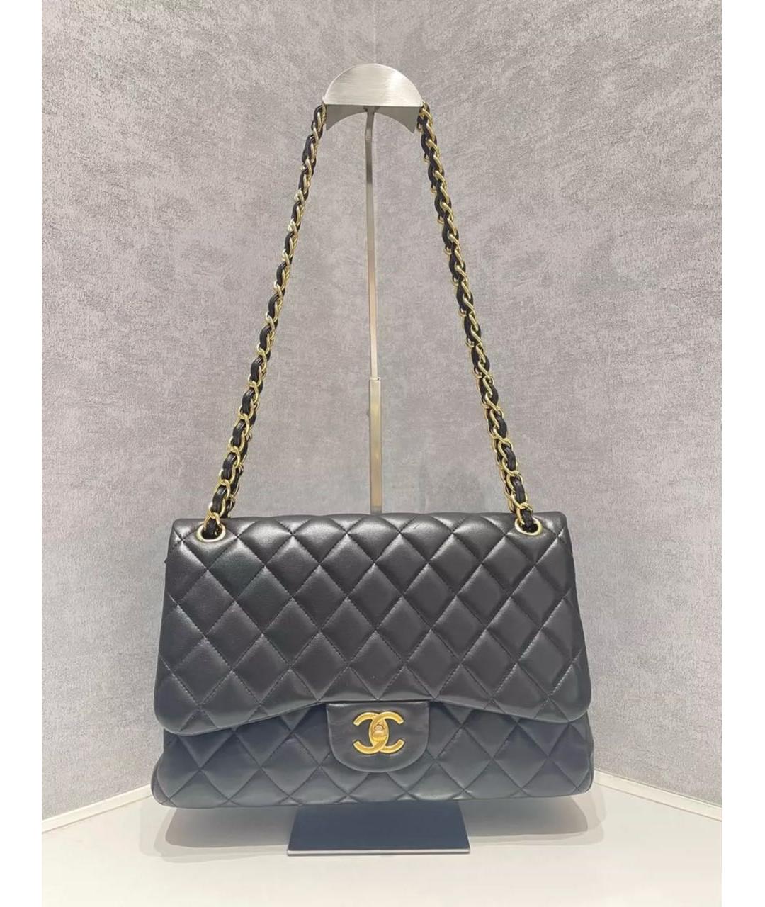 CHANEL Черная кожаная сумка через плечо, фото 8