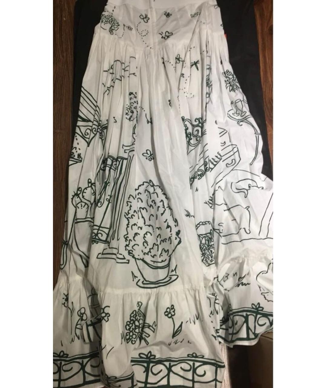 DOLCE&GABBANA Белая юбка макси, фото 4