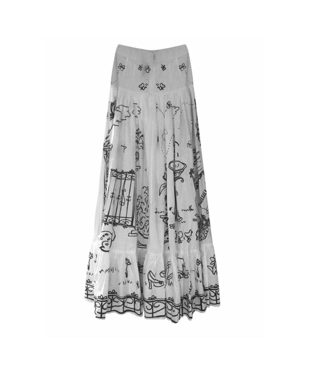 DOLCE&GABBANA Белая юбка макси, фото 8