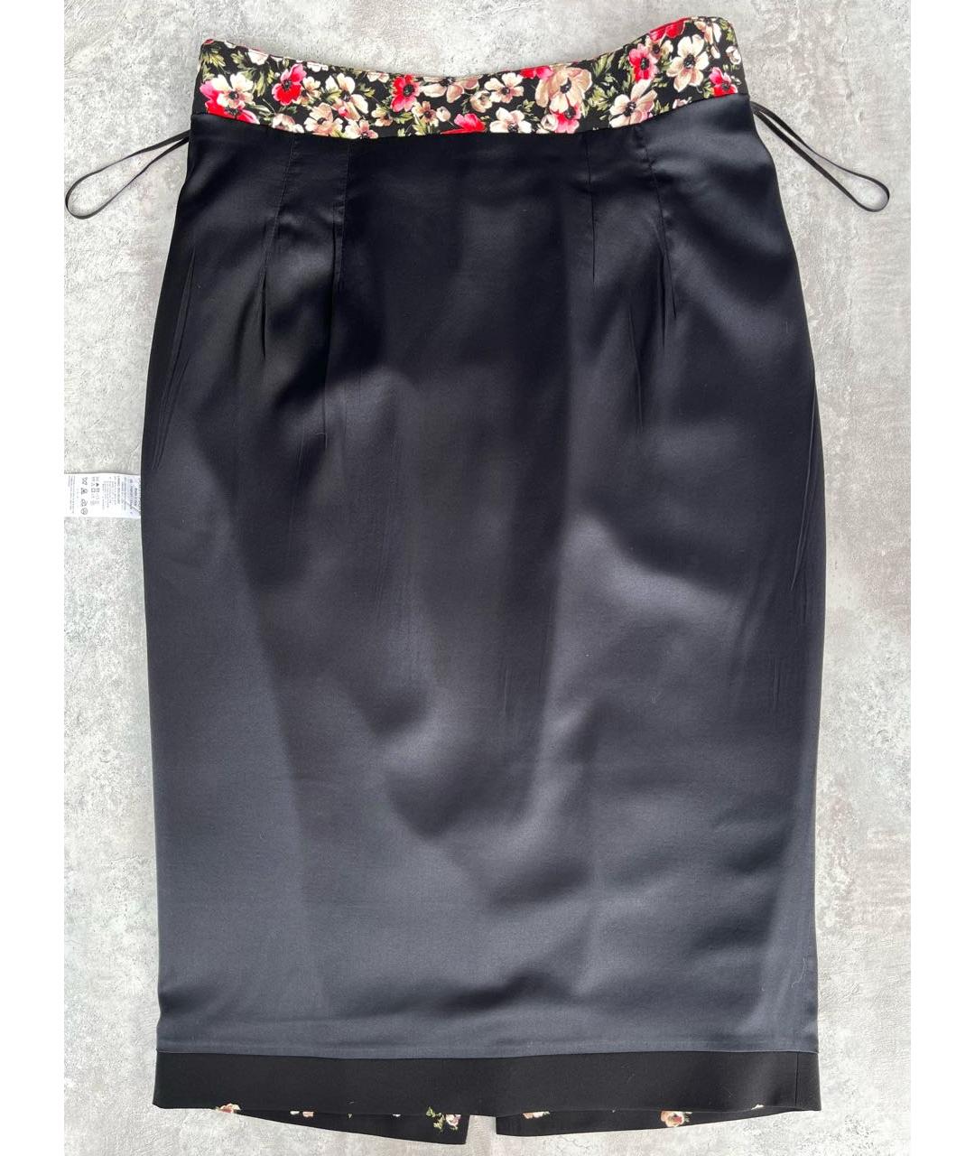 DOLCE&GABBANA Мульти вискозная юбка миди, фото 7