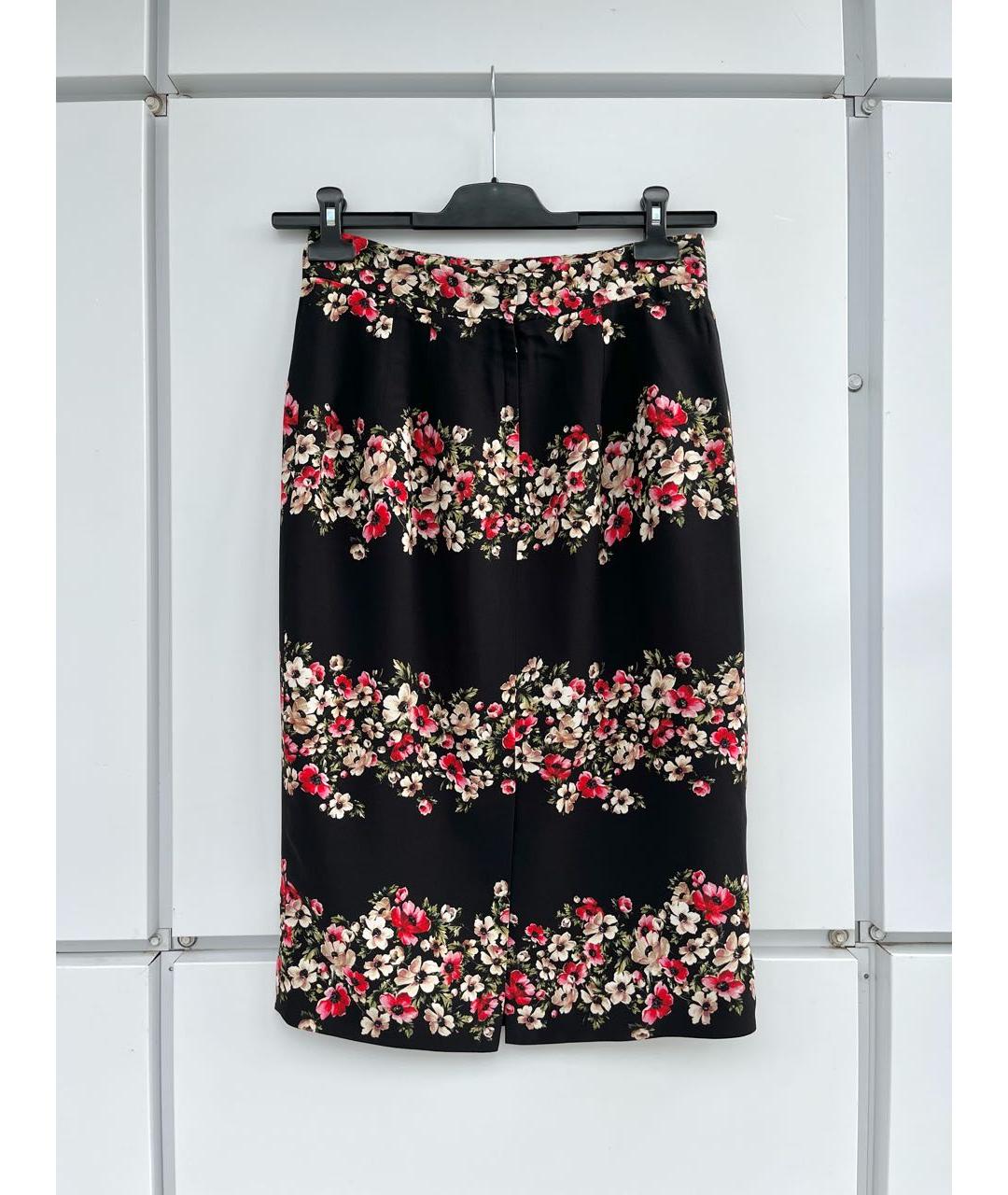 DOLCE&GABBANA Мульти вискозная юбка миди, фото 2