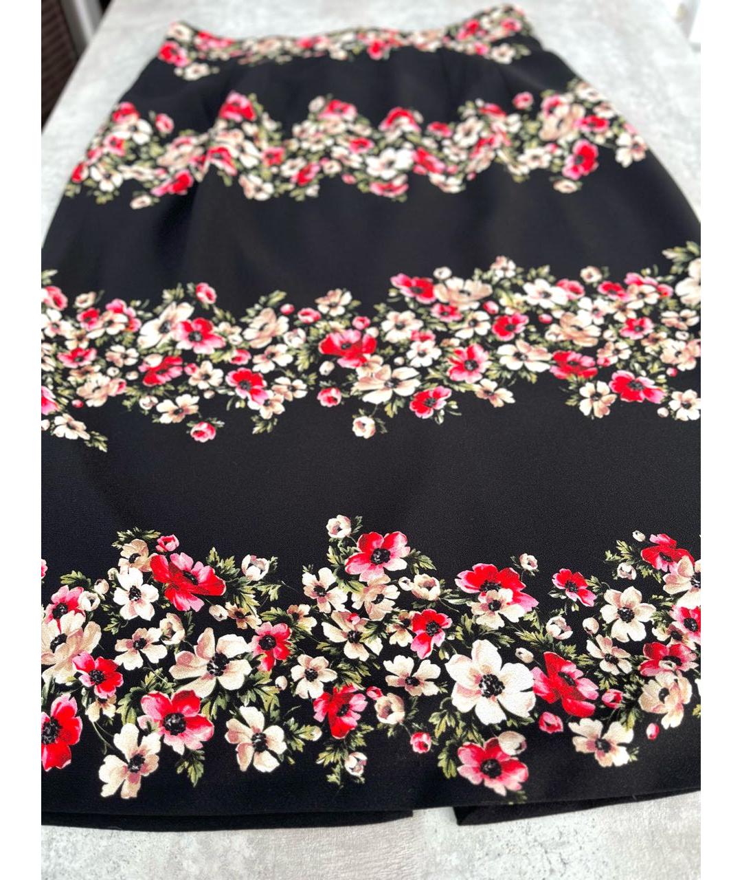 DOLCE&GABBANA Мульти вискозная юбка миди, фото 4