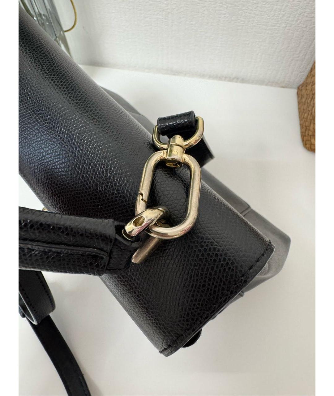 FURLA Черная кожаная сумка через плечо, фото 7
