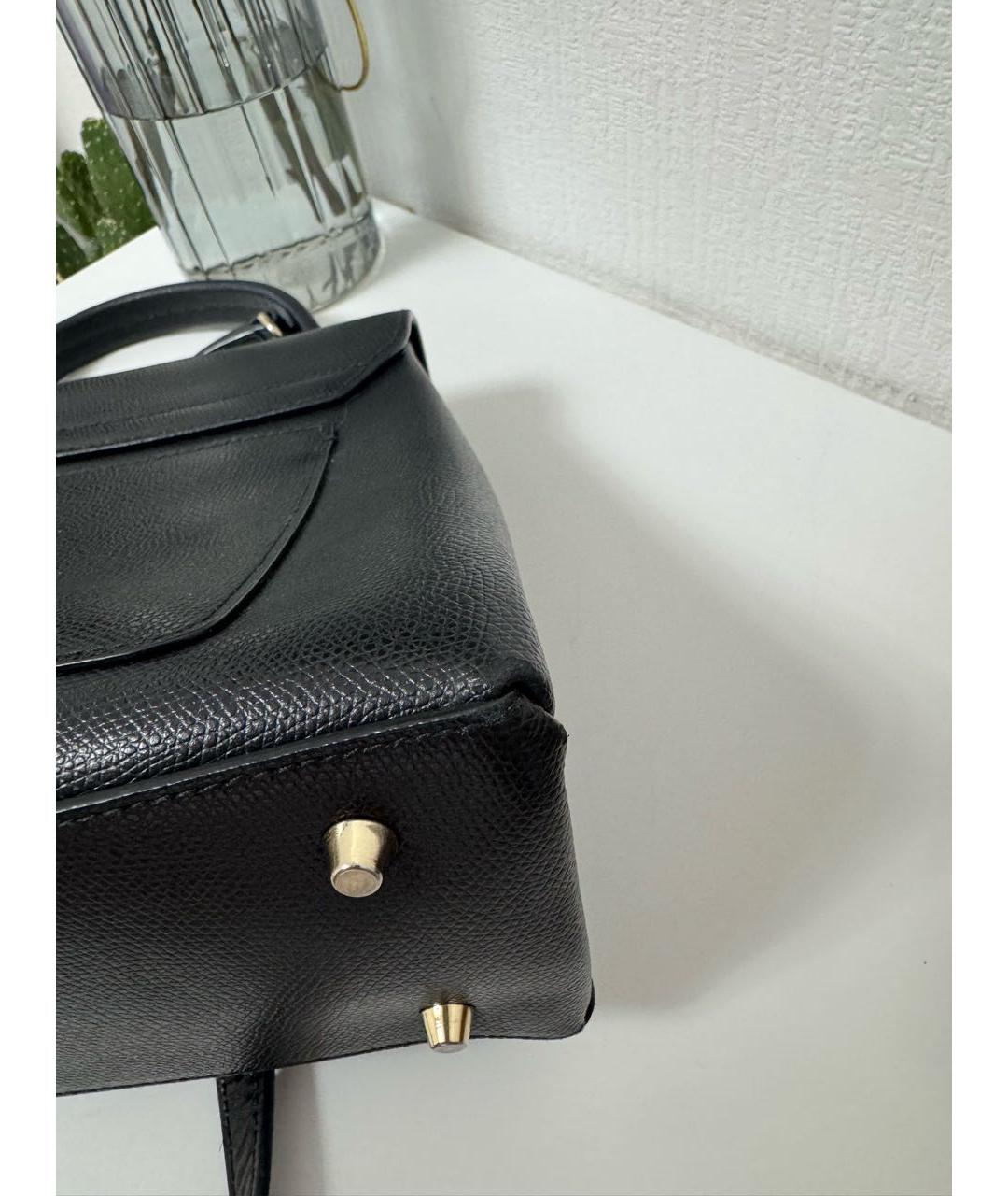 FURLA Черная кожаная сумка через плечо, фото 6