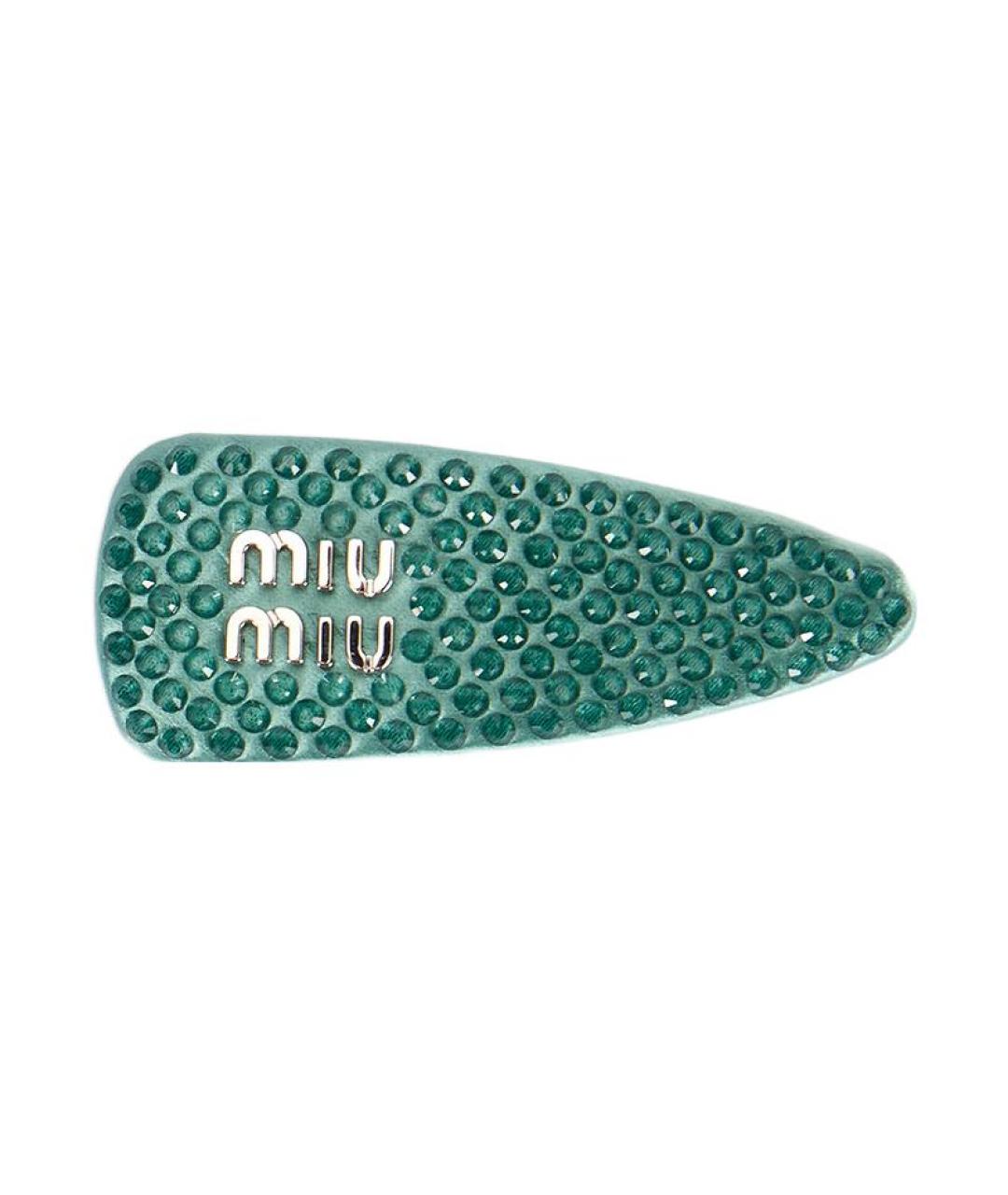 MIU MIU Зеленая заколка, фото 1