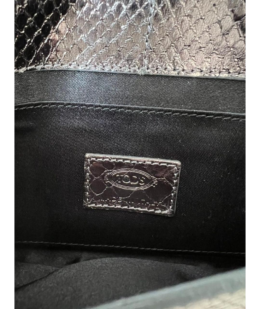 TOD'S Бежевая кожаная сумка с короткими ручками, фото 7