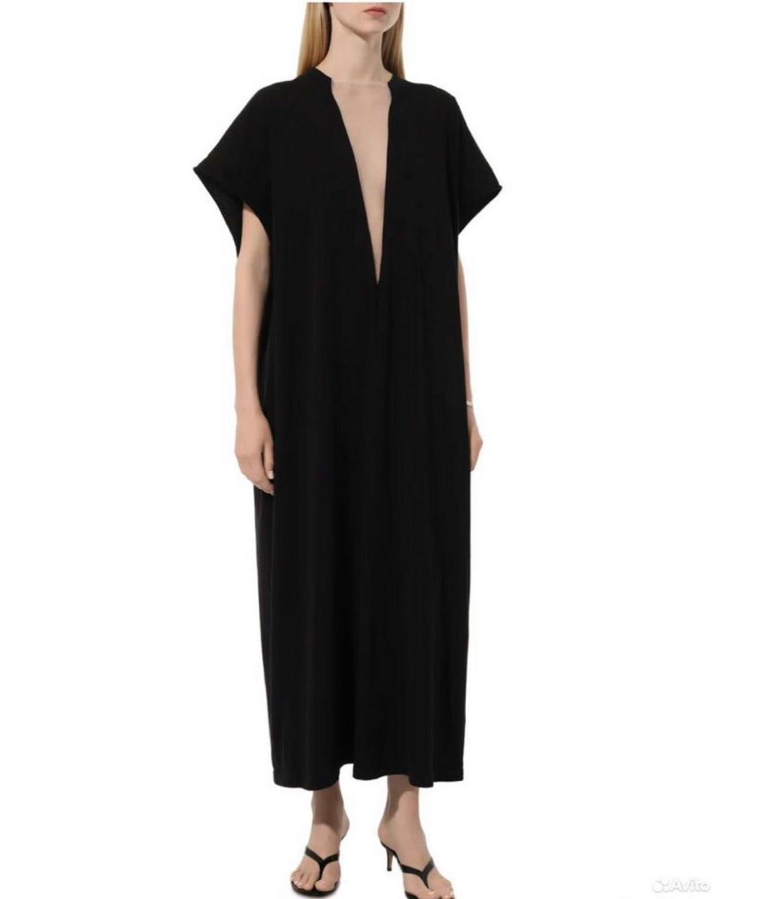 MAISON MARGIELA Черное хлопковое повседневное платье, фото 5