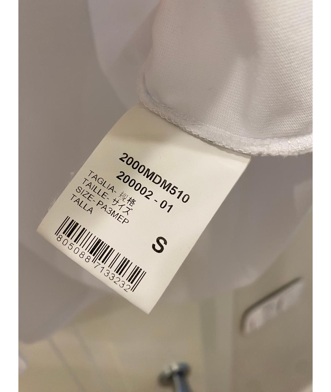MSGM Белая хлопковая футболка, фото 5