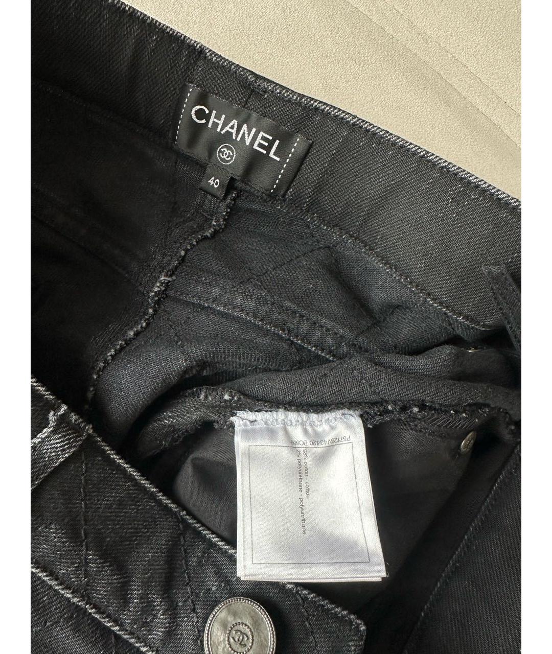 CHANEL Черные джинсы слим, фото 6