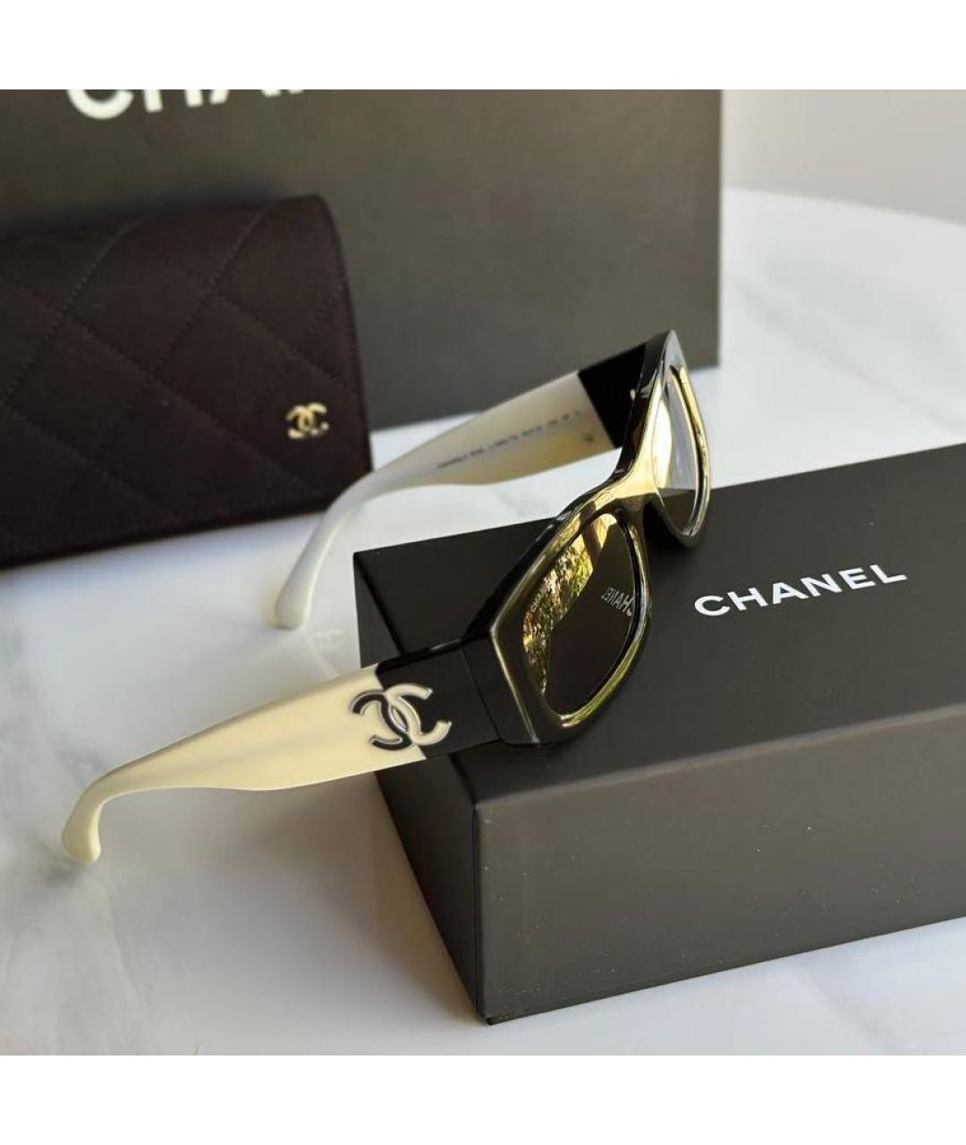 CHANEL Пластиковые солнцезащитные очки, фото 4