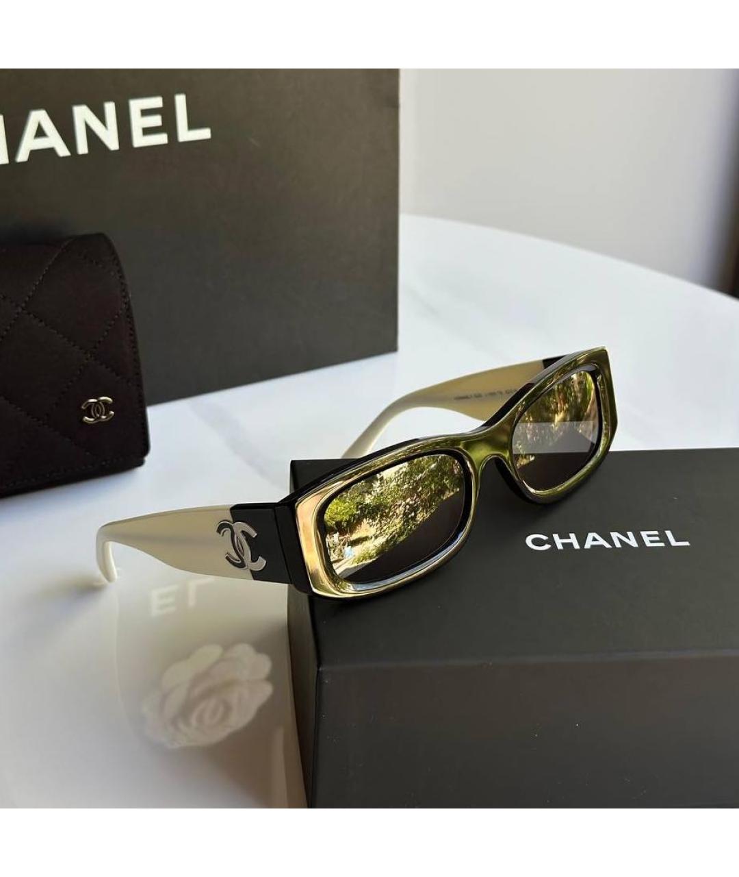 CHANEL Пластиковые солнцезащитные очки, фото 3