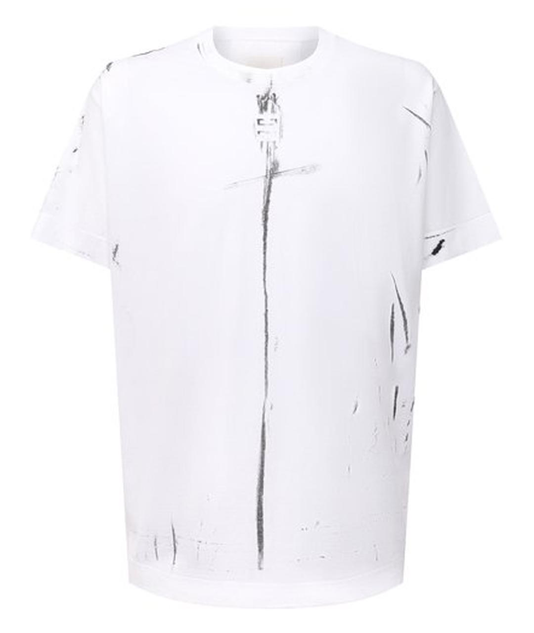GIVENCHY Белая хлопковая футболка, фото 1