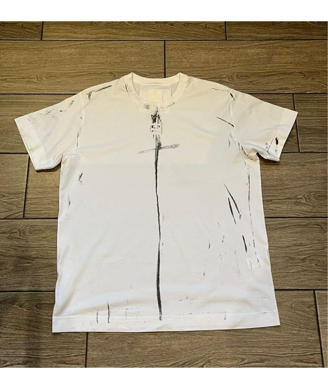 GIVENCHY Белая хлопковая футболка, фото 9
