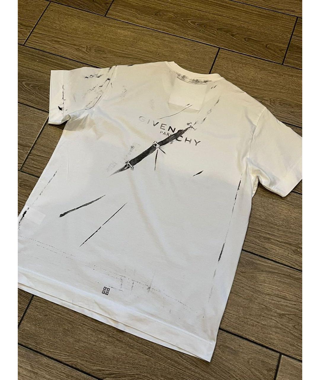 GIVENCHY Белая хлопковая футболка, фото 2