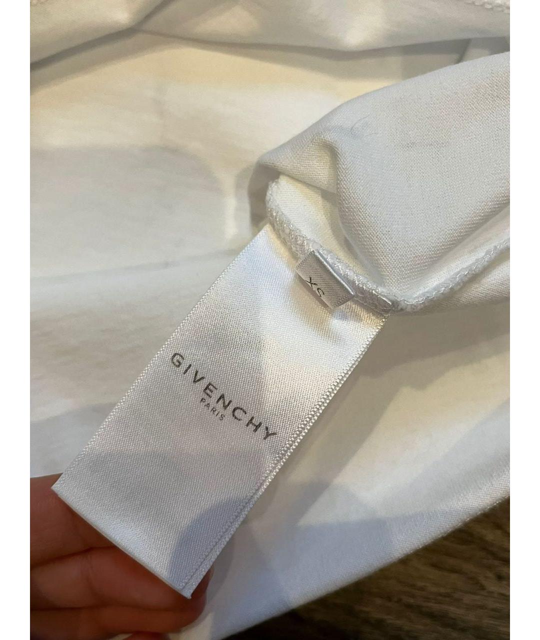 GIVENCHY Белая хлопковая футболка, фото 6