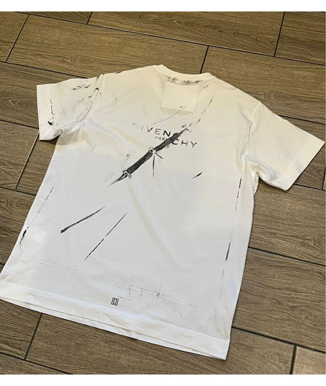 GIVENCHY Белая хлопковая футболка, фото 4