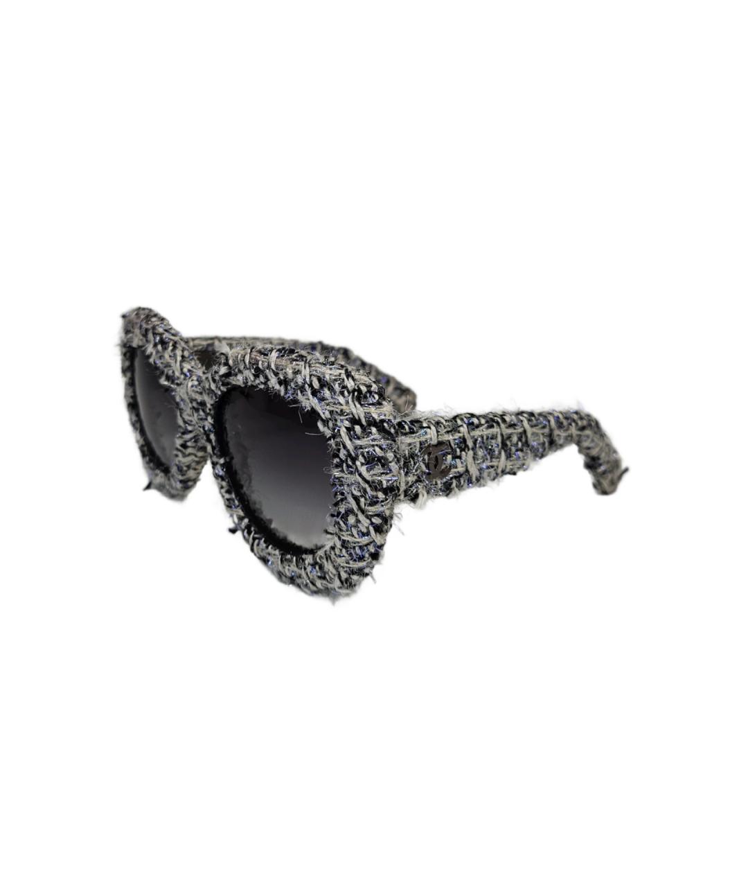 CHANEL Серые пластиковые солнцезащитные очки, фото 3