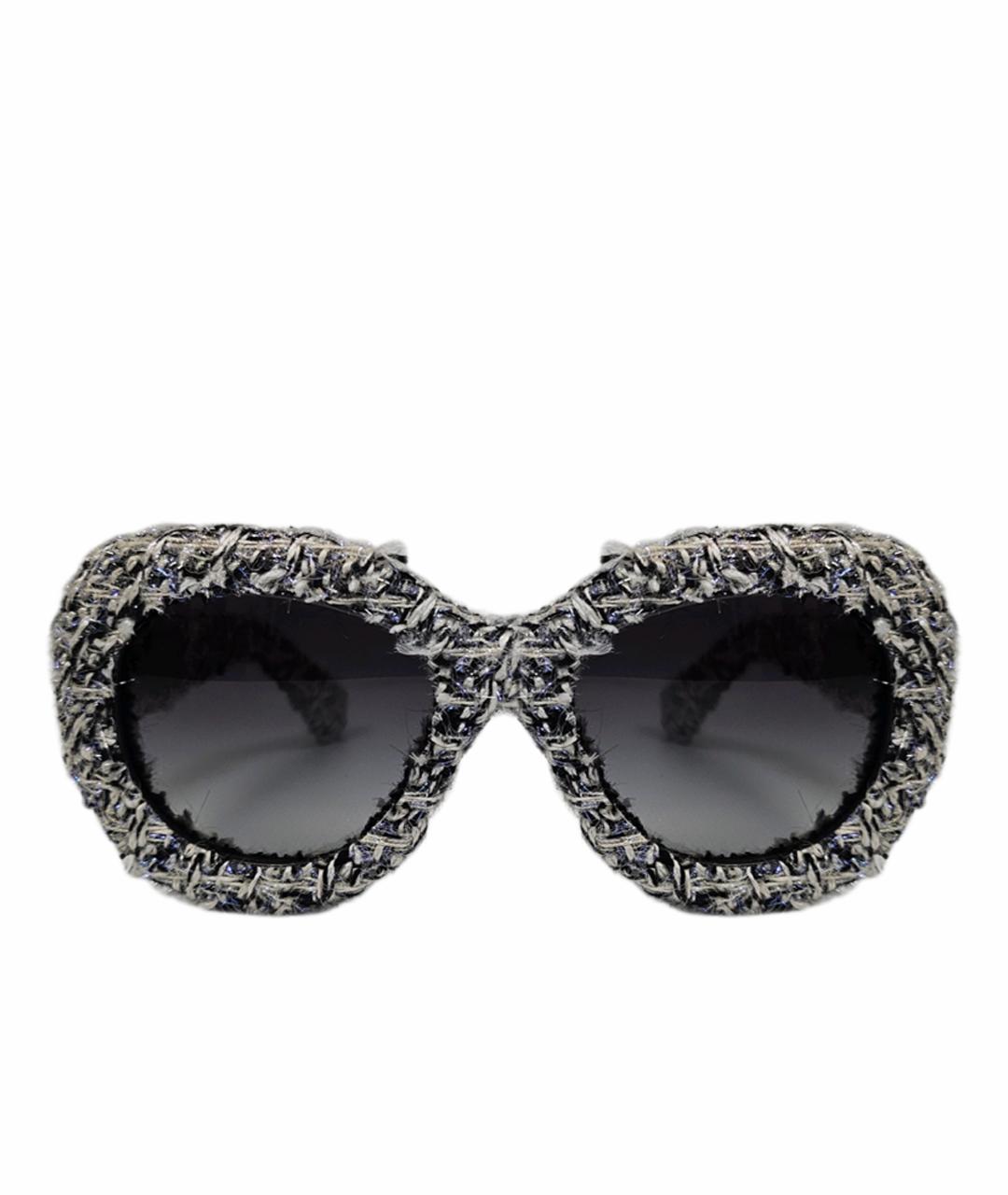 CHANEL Серые пластиковые солнцезащитные очки, фото 1