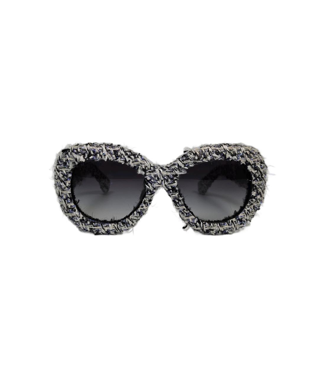 CHANEL Серые пластиковые солнцезащитные очки, фото 10