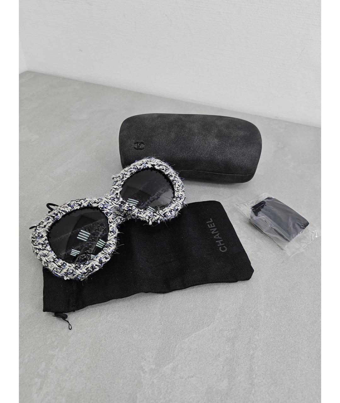 CHANEL Серые пластиковые солнцезащитные очки, фото 9