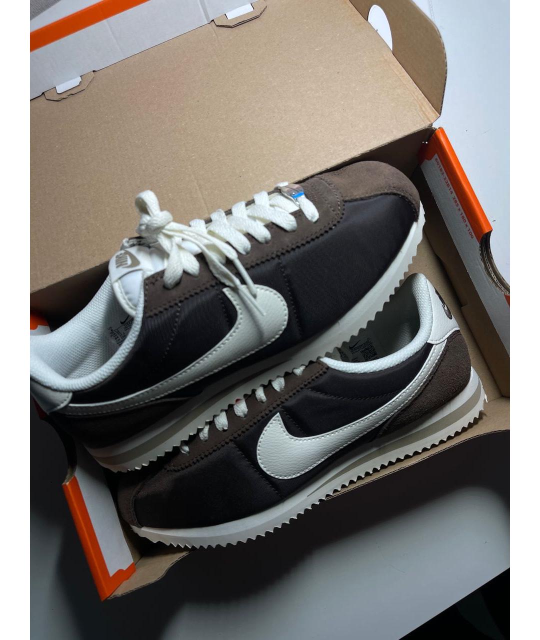 NIKE Коричневые текстильные кеды, фото 4
