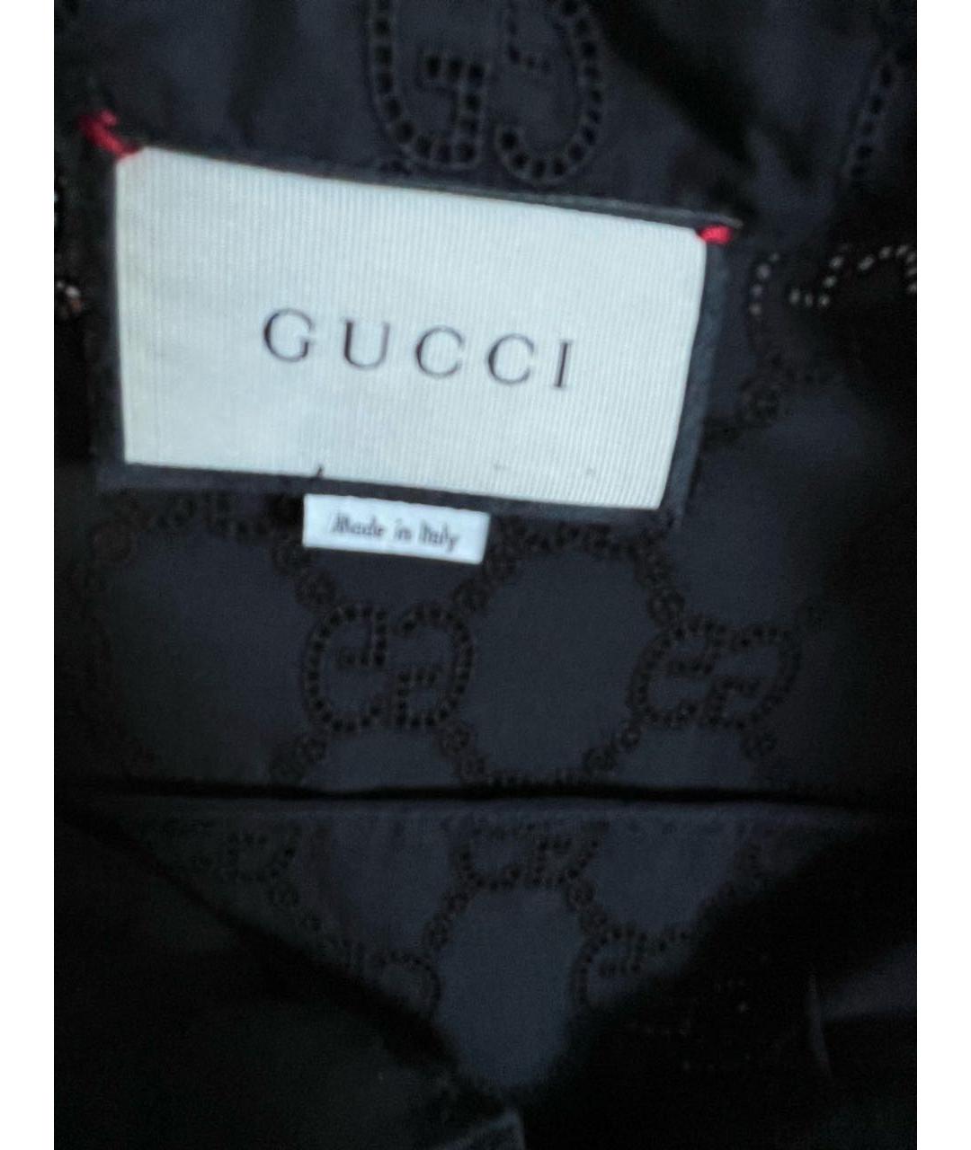 GUCCI Черное хлопковое повседневное платье, фото 3