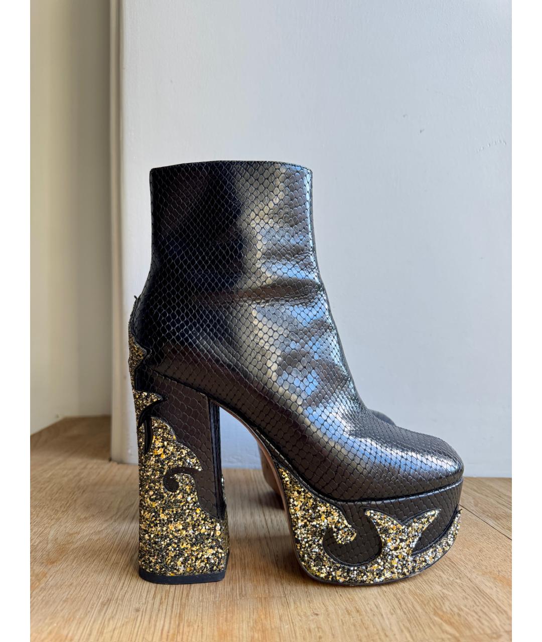 MARC JACOBS Черные кожаные ботильоны, фото 4