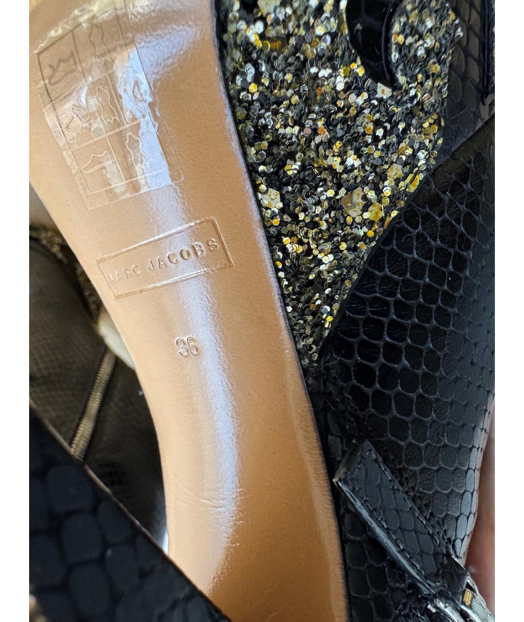 MARC JACOBS Черные кожаные ботильоны, фото 8