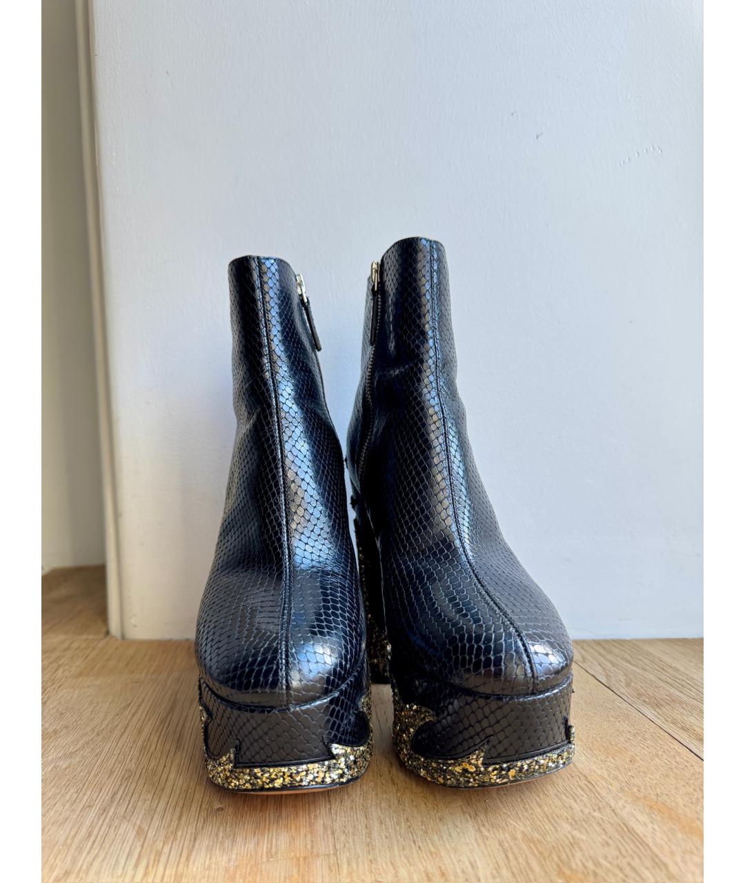 MARC JACOBS Черные кожаные ботильоны, фото 3