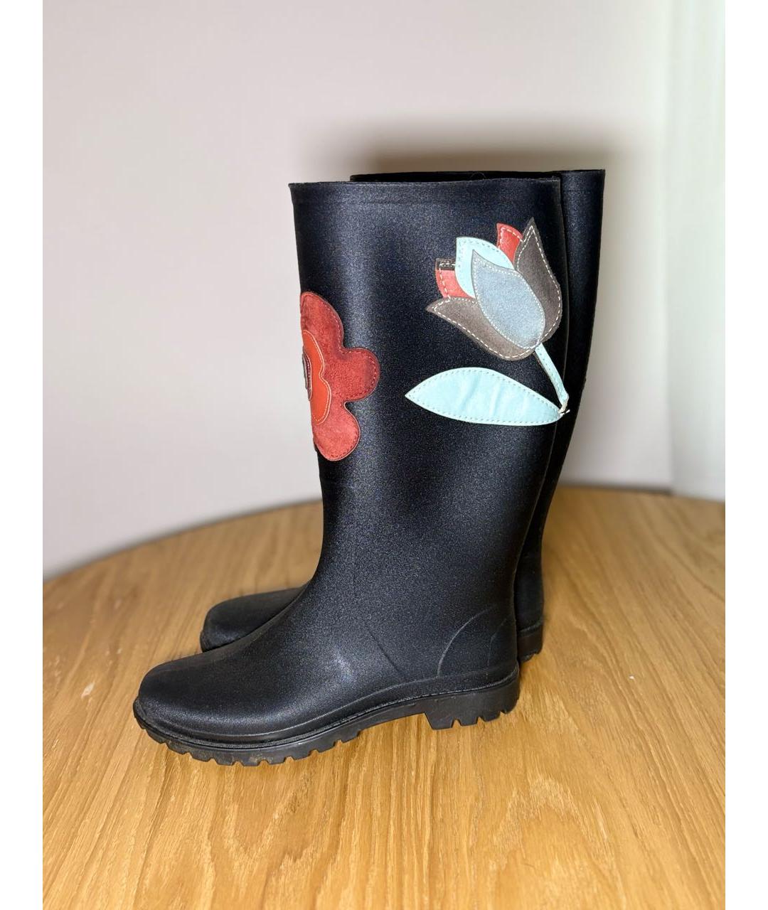 RED VALENTINO Черные полусапоги, фото 3