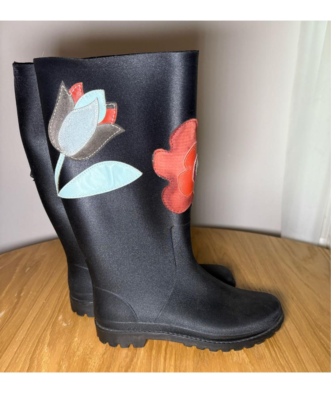 RED VALENTINO Черные полусапоги, фото 5