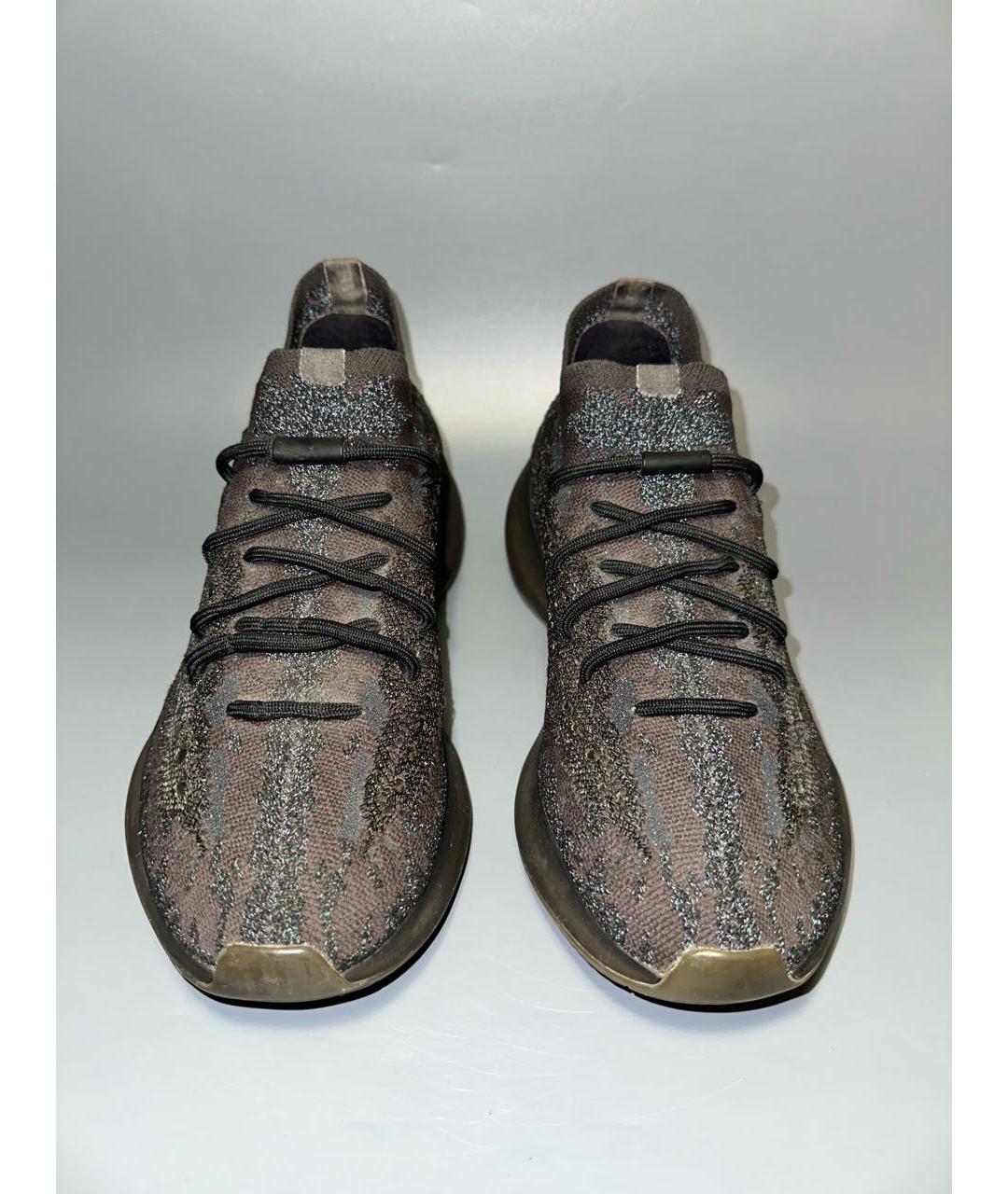 ADIDAS YEEZY Черные синтетические низкие кроссовки / кеды, фото 2