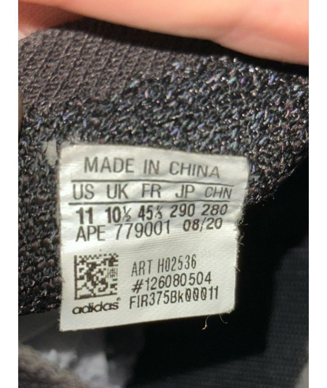 ADIDAS YEEZY Черные синтетические низкие кроссовки / кеды, фото 7