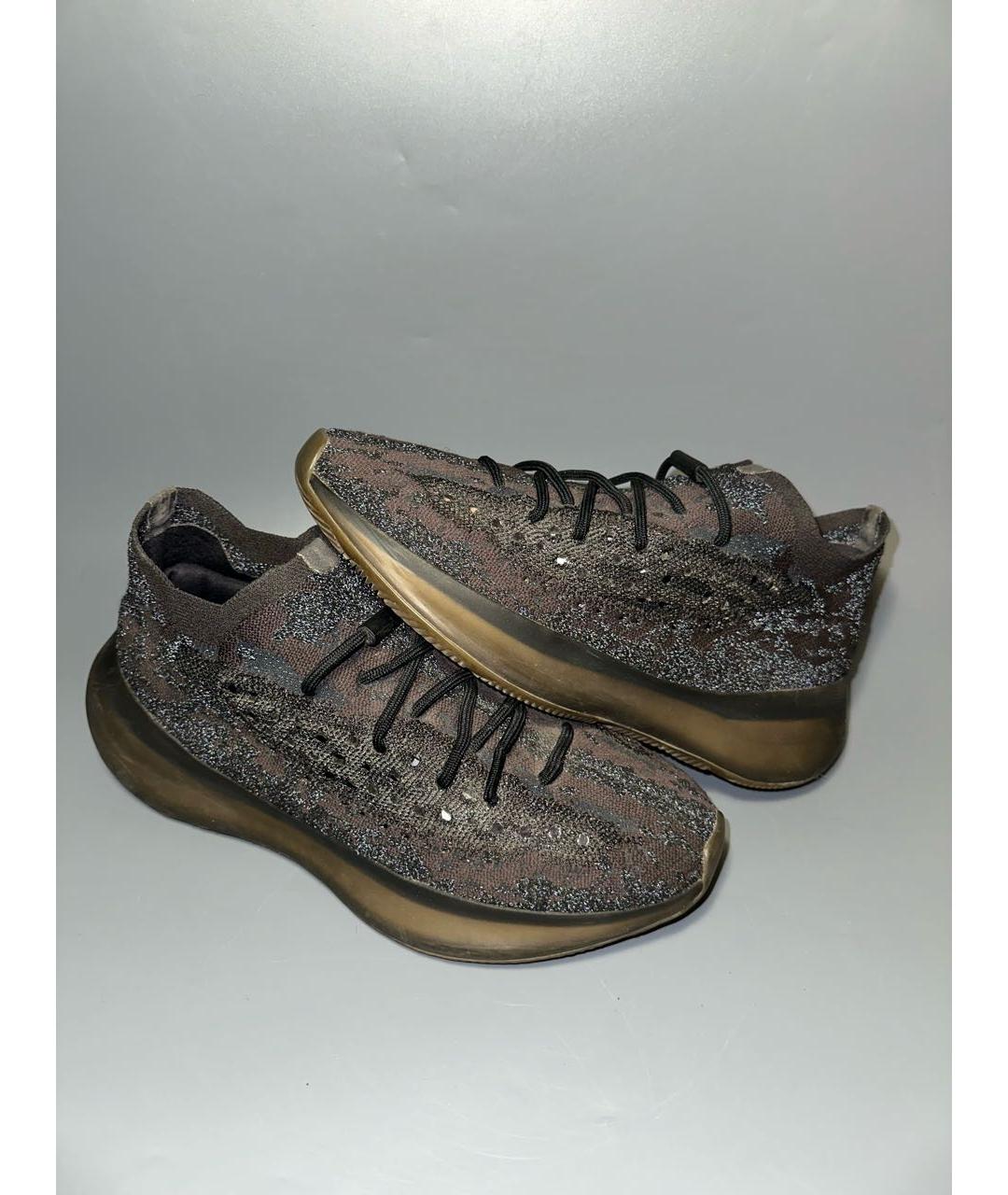 ADIDAS YEEZY Черные синтетические низкие кроссовки / кеды, фото 6