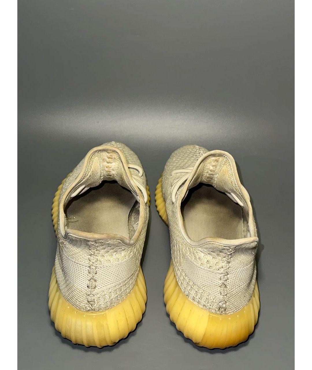 ADIDAS YEEZY Бежевые синтетические низкие кроссовки / кеды, фото 4