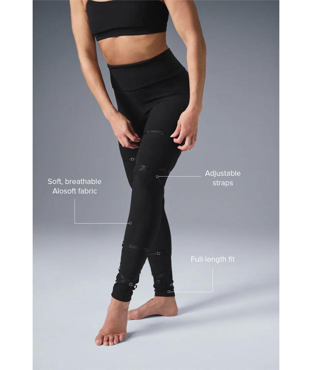 ALO YOGA Черный полиэстеровый спортивные костюмы, фото 6