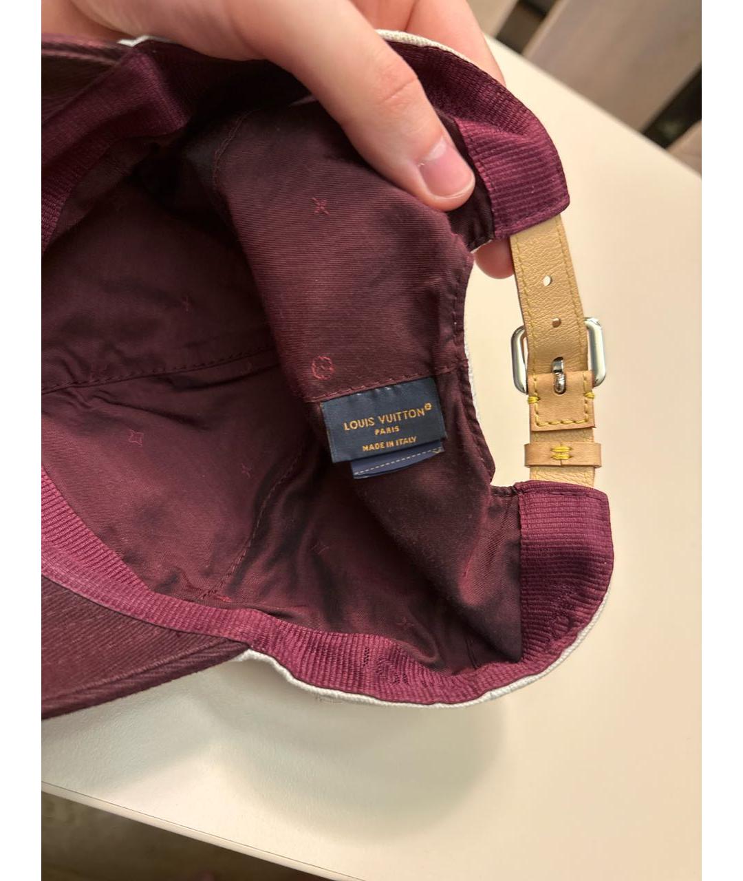 LOUIS VUITTON Белая хлопковая кепка/бейсболка, фото 7