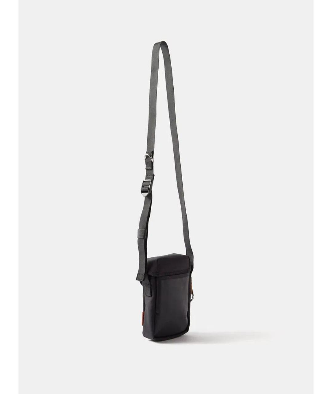 ACNE STUDIOS Черная синтетическая сумка на плечо, фото 2