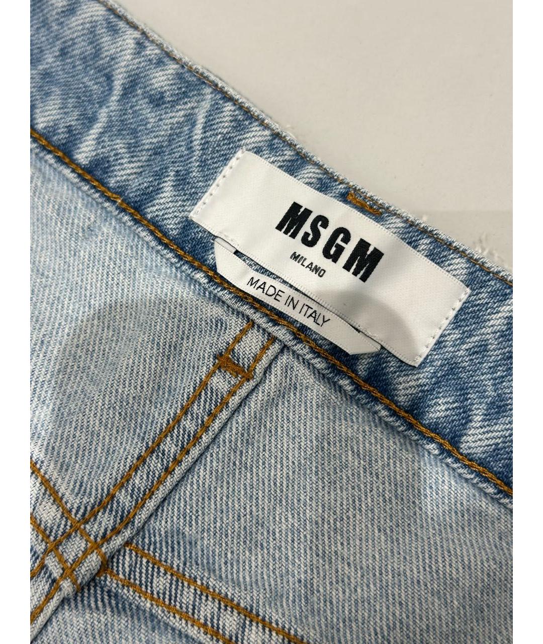 MSGM Голубые прямые джинсы, фото 6