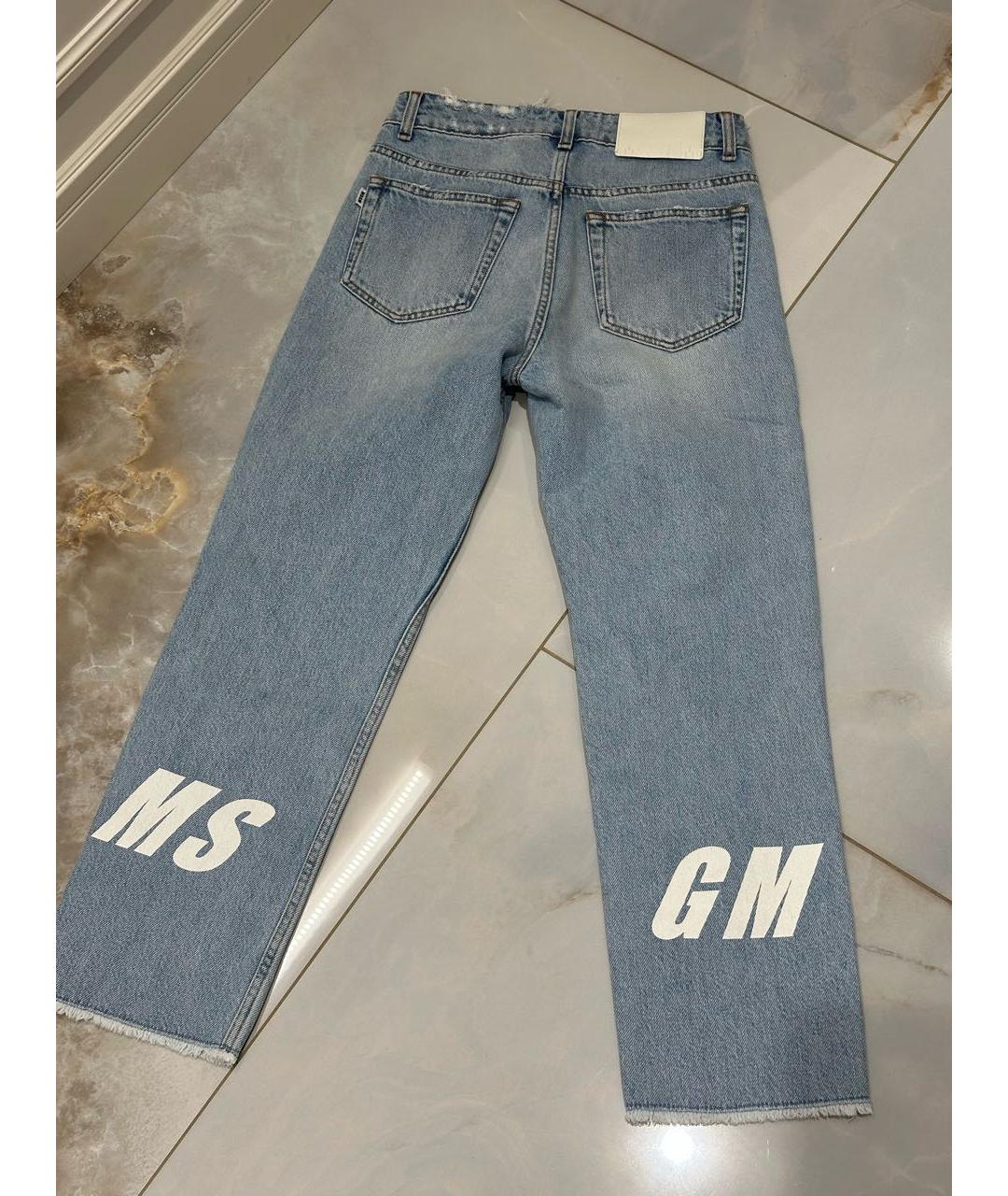 MSGM Голубые прямые джинсы, фото 8