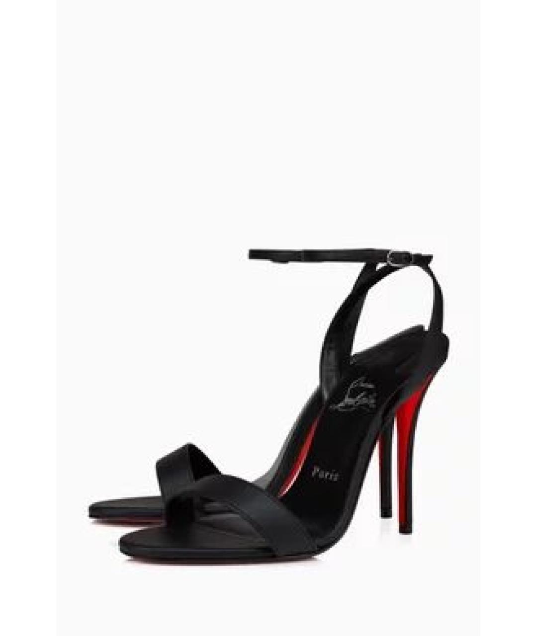 CHRISTIAN LOUBOUTIN Черные кожаные туфли, фото 7