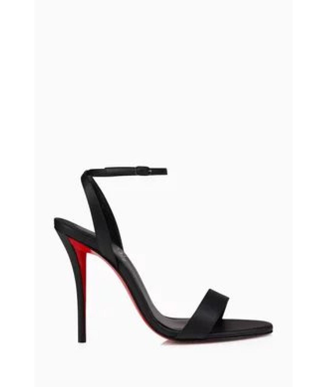 CHRISTIAN LOUBOUTIN Черные кожаные туфли, фото 2