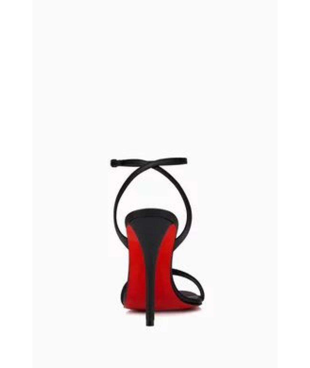 CHRISTIAN LOUBOUTIN Черные кожаные туфли, фото 3