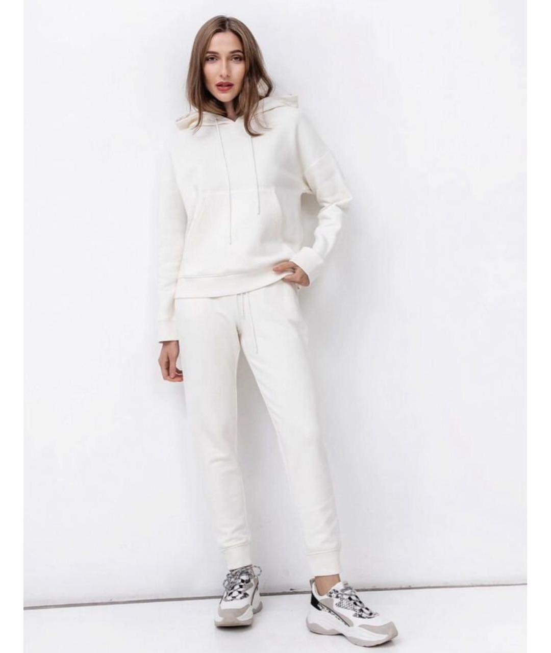 MAX MARA Белые хлопковые спортивные брюки и шорты, фото 7