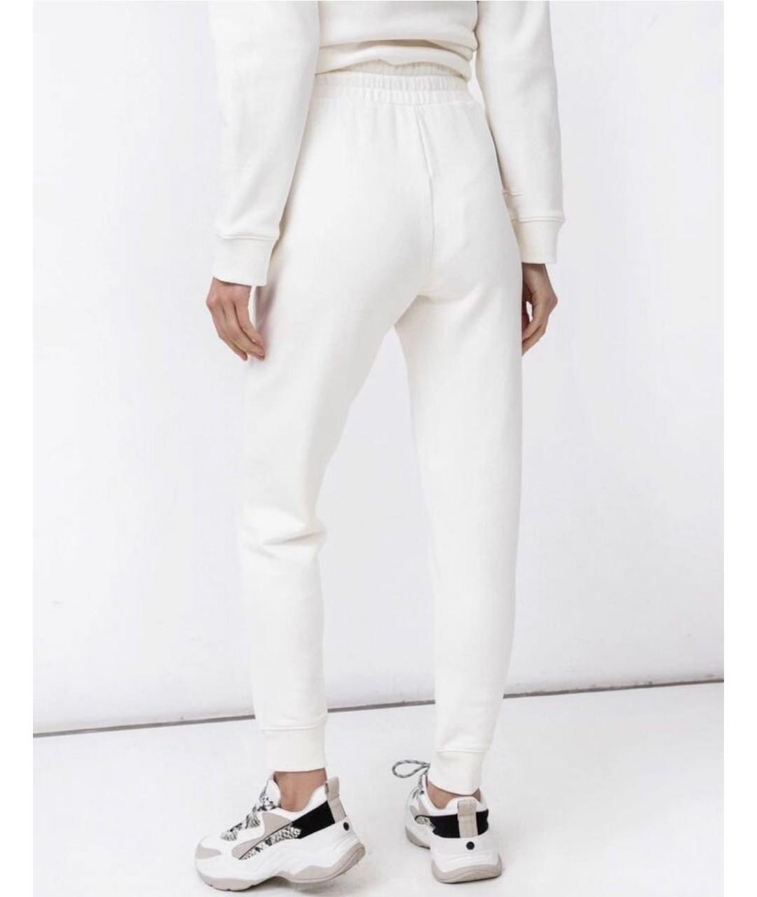 MAX MARA Белые хлопковые спортивные брюки и шорты, фото 2