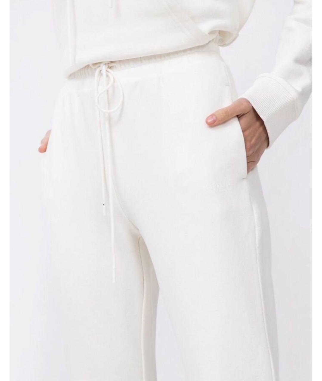 MAX MARA Белые хлопковые спортивные брюки и шорты, фото 5